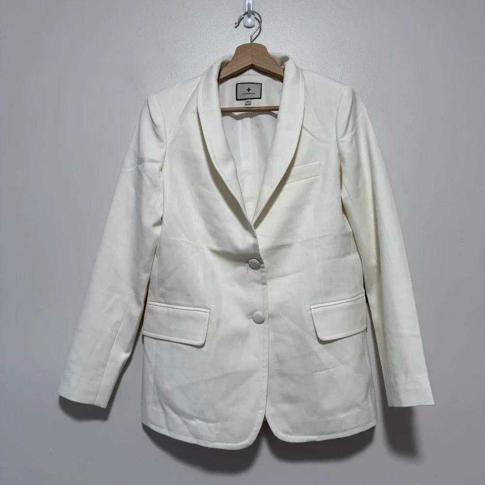 Tuckernuck NWT Cream Wool Warner Two-Blazer Size XS‎